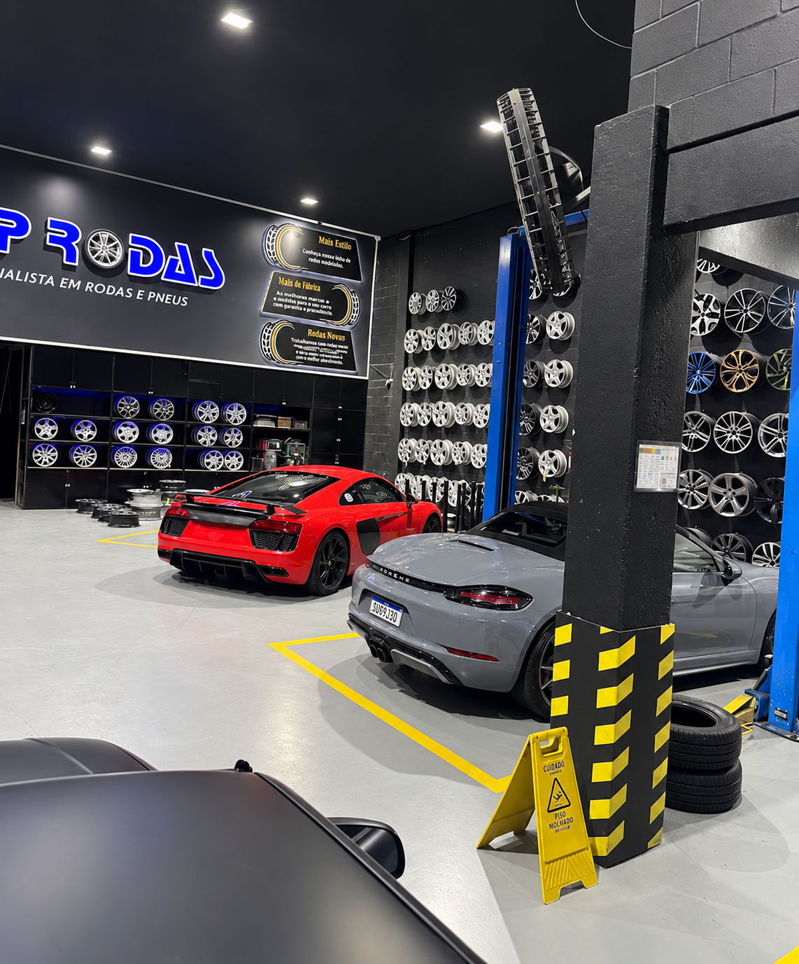 Showroom da loja 2 de restauração de rodas